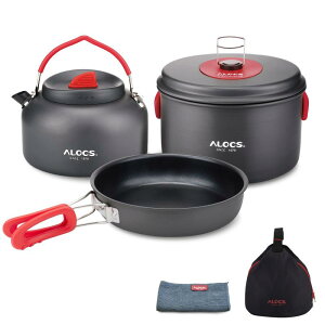 Alocs 5pcs �L�����v�p������� �܂��ݎ��L�����v �� �A�E�g�h�A �P�g�� �o�R�p�i �A���~�N�b�J�[ �y�ʃN�b�J�[�Z�b�g ���[�ܕt�� 2-3�l�ɓK��
