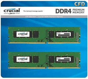 CFD�̔� �f�X�N�g�b�vPC�p������ DDR4-3200 (2933�E2666�Ή�) (PC4-25600) 8GB×2�� (16GB) ���� ������ 288pin Crucial by Micron W4U3200CM-8GR