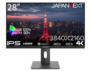 28�C���` IPS�p�l������ 4K(3840x2160)�𑜓x �t�����j�^�[ JN-i283U-H HDMI DP HDR sRGB:100% DCI-P3:90% �������� �s�{�b�g�Ή�