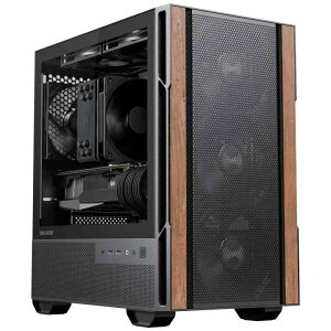 Okinos Cypress 3 Wood Micro-ATX�Ή��~�h���^���[�P�[�X �u���b�N