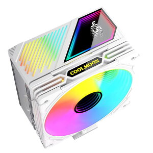 �y�X���[�����{�zCOOLMOON GT400 ���x�\�� �f�B�X�v���C CPU�N�[���[�T�C�h�t���[���N�[���[ 120mm LED ARGB 5v 3pin LGA1851/1700/1200/115X AMD:AM5/AM4�\�P�b�g�ɑΉ� 4pin PW