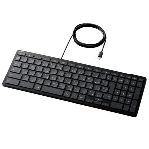 �G���R�� �L�[�{�[�h �L�� Works With Chromebook�F�؎擾 �p���^�O���t�� USB Type-C�R�l�N�^ �R�� �u���b�N TK-CB01UPKBK