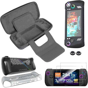 ROG Ally X ��p���[�P�[�X �y2024�V�o��-6 in 1�Z�b�g�zfor ASUS�Q�[�~���OPC ROG Ally X+ ROG Ally X �t�B����x2+ �A�i���O�X�e�B�b�N�J�o�[x2 �n�[�h�V�F���P�[�X �L�������O�P�[�X �J�o�[ �[�d���