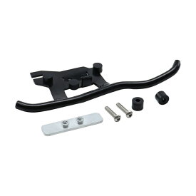 Black 自転車ブレーキレバー用 クランプ付き ハンドルバー取付金具 レバー固定パーツ アルミプレート ボルトセット