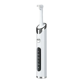ホワイト 電動ヘッドマッサージャー 携帯用 ボディケア 温冷切替 3段階モード デザイン家電 コンパクト設計