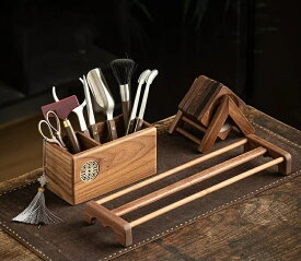 茶道具セット 六君子茶杯敷き 木製茶托 1茶碗 1茶杯 1茶さじ 1茶筅 1茶分 1茶針 1茶副付き 収納ケース付き