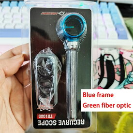Blue 1pc 光ファイバーケーブルコネクタ 1個入り 青フレーム 反射防止設計 ステンレス調ボディ 光学部品 アクセサリー