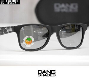 DANG SHADES �T���O���X LOCO - Black Soft with White Splash / Chrome Mirror Polarized �Ό������Y �������K�i vidg00405