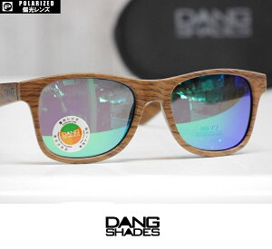 DANG SHADES �T���O���X LOCO - Wood Matte / Green Mirror Polarized �Ό������Y �������K�i vidg00298-1