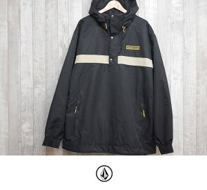 23-24 VOLCOM EFA LONGO PULLOVER JACKET - BLACK Xm[{[h WPbg Ki