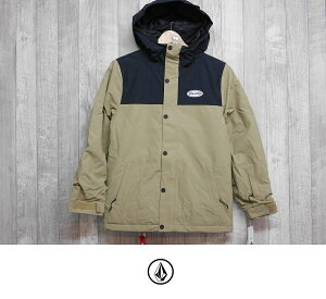 23-24 VOLCOM qp EFA STONE.91 INS JACKET - DARK KHAKI - Ki LbY w WPbg Xm[{[h
