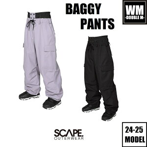 24-25 SCAPE ウェア BAGGY PANTS スノーボード パンツ ユニセックス 国内正規品
