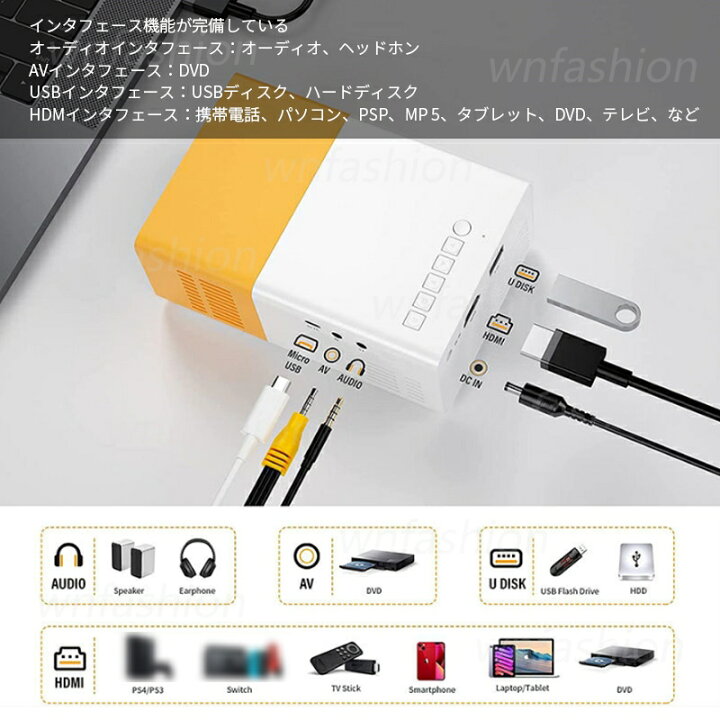 楽天市場】プロジェクター 小型 高画質 Led投影機 家庭用 モバイル 