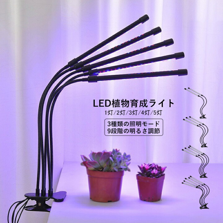 楽天市場】植物育成ライト led 観葉植物 省エネ 多肉植物 家庭菜園 
