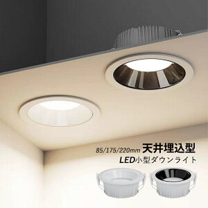 ダウンライト LED 天井照明器具 穴φ 75φ 埋め込み式 小型 天井ライト 吹き抜け 交換 リビング ダイニング 玄関 寝室 廊下 トイレ インテリア ダウンライト 電球色 温白色 昼光色 天井埋込型 ス
