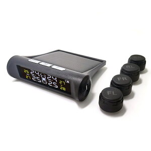 TPMS タイヤ空気圧センサー 無線 汎用 ソーラー USB充電式 四輪セット 配線不要 車用 タイヤ 安全 空気圧モニター 外部 バルブキャップ IP67防水 四輪即時空気圧監視 軽自動車 乗用車 SUV 普通車