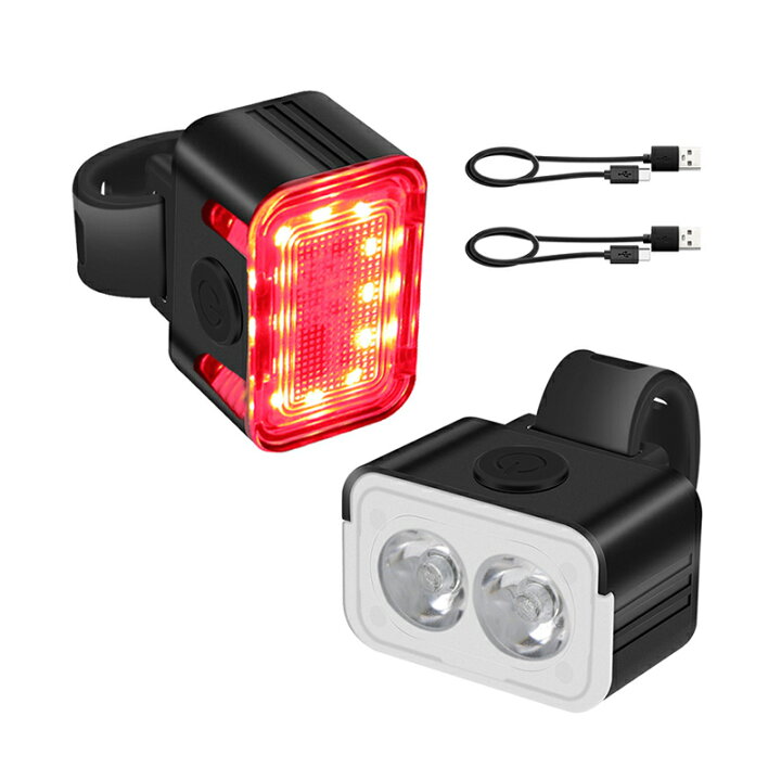 楽天市場】自転車ライト LED 後付け バイクライト USB充電式 防水 