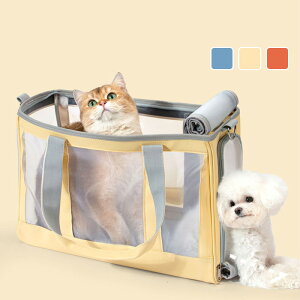 ペットキャリー 犬 猫 ペットスリング 中型犬 大型猫 ペットキャリーバッグ 長さ調整 2way おしゃれ 手提げ 肩がけバッグ ネコ 大容量 旅行 折りたたみ 通院 防災 キャリー ペット お出かけ 軽