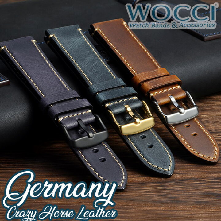 楽天市場】【送料無料】WOCCI 時計ベルト18mm 20mm 22mm 24mm 替え 