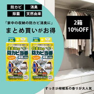 【公式】【10%OFF】 【送料無料】ウッディラボ 住まいの防カビ当番 2個セット カビ 収納 防カビ 消臭 ク…