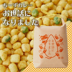 お世話になりました 米袋 ちーずカレー あられ おかき お菓子 甘くない ギフト ご挨拶 プチギフト プレゼント 退職 粋あられ 異動 お返し をかし楽市 可愛い メッセージ 国産 もち米 職場 お