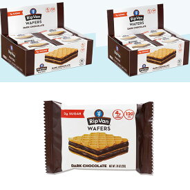 お得な2パック。ヘルシースナック・リップバン ダークチョコレート　ワッフルクッキー　Rip Van Dark Chocolate 16個入り×2箱　合計32個