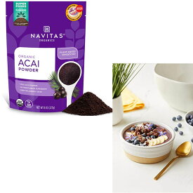 オーガニック アサイーパウダー　227g Navitas Organics Acai Powder, 8 oz Bag, 76 Servings — Organic, Non-GMO, Freeze-Dried, Gluten-Free
