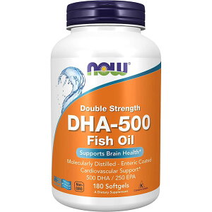 iEt[Y@IK3 b_ DHA hRTwLTG_ EPA tBbVIC \tgWF 180@NOW Supplements, DHA-500 with 250 EPA