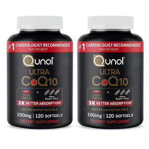 ȑeʃpbNIQunol@(Nm[jЁ@Q10@ 3{zRGUCQ10Tvg120 JvZ×2{ v240JvZ@CoQ10 100mg Softgels - Qunol Ultra 3x Better Absorption Coenzyme Q10