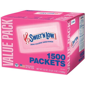 Sweet 'N Low�@�[���J�����[�X�E�B�[�g�i?�@�_�C�G�b�g�@�Ö����@1500�ܓ���@�Ɩ��p�@Sweet'N Low Zero Calorie Sweetener, 3 Lb. 5 Oz. (Pack of 1500)