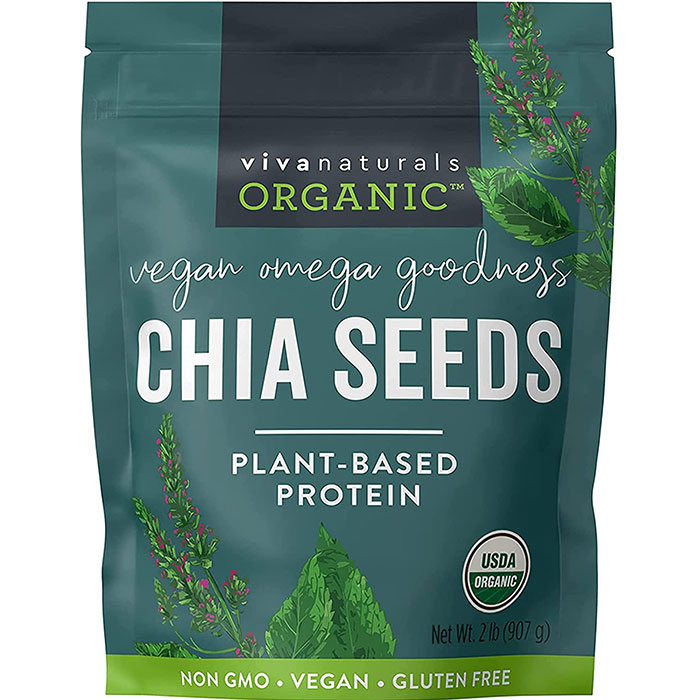 いつでも送料無料 アメリカ定番健康食品 大容量 USDA認定オーガニック チアシード Chia Seeds 83％以上節約 ビーガンプロテイン OMEGA-3 スーパーフード