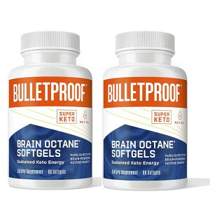 ȑeʁIubgv[t uCIN^IC 60JvZ×2@ Brain Octane C8 MCT Oil, 2000mg Caprylic Acid Triglycerides