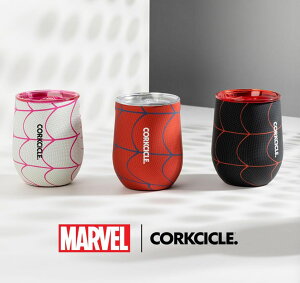 Corkcicle Marvel Spider-Man 12oz �X�e�����X�^���u���[ 3�Z�b�g �R�[�N�V�N�� �}�[�x�� �X�p�C�_�[�}�� �ۗ� �ۉ� �X�e�����X BPA�t���[ ����