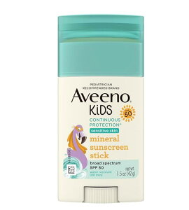�y�L�b�Y�p�z�y�q�����ł����S�z�A�r�[�m �L�b�Y ���Ă��~�߃X�e�B�b�N SPF50 42g �q�����p ������ �� �̗p �E�H�[�^�[�v���[�t 1.5oz �q�ǂ��p�@Aveeno Kids Continuous Protection Mineral Sunscreen Stick SPF50 