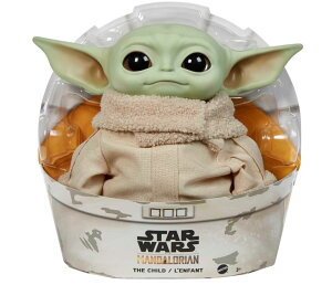 Star Wars The Child �O���[�O�[ �ʂ������ 11�C���` ��28cm �}�e�� �}���_�����A�� �`���C���h baby yoda�@�x�r�[���[�_ Plush Toy Mattel �����L�����N�^�[�@Mattel Star Wars Grogu Plush Toy, 11-inch Character Figure wi