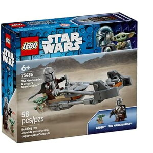 ���S LEGO Star Wars 75436 �}���_�����A�����O���[�O�[ �X�s�[�_�[�o�C�N ���S �X�^�[�E�H�[�Y �@�}���_�����A�� �`���C���hThe Mandalorian Grogu Speeder Bike 58�s�[�X