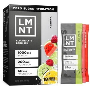 LMNT �[���V���K�[ �d�����h�����N�~�b�N�X �o���G�e�B�p�b�N 18�{���� LMNT Zero Sugar Electrolytes - Variety Pack Bundle |Drink Mix 18Count