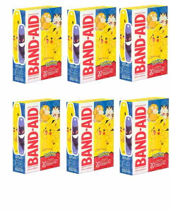 [�o���h�G�C�h] �|�P�����J�n�p6���Z�b�gBand-Aid POKEMON�@�@20������ Johnson & Johnson Pokemon Characters for Kids, Assorted Sizes 20 ct