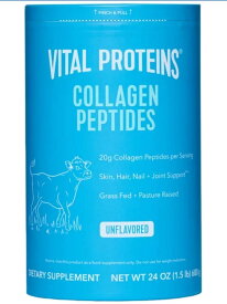 大容量サイズ！バイタルプロテインズ 　高品質コラーゲンペプチドサプリメント　Vital Proteins Natural Whole Nutrition Collagen Peptides 680g (1.5LB)