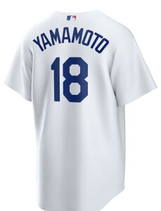 MLB �I�t�B�V�����ELA �h�W���[�X 18 �R�{�R�L �I��@NIKE �i�C�L�@���v���J�@���j�t�H�[���@�z���C�g�@Dodgers Yoshinobu Yamamoto Nike White Home Replica Jersey