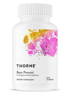 �y�D�P���̃f���P�[�g�ȑ̂Ɂz�y�t�_�zThorne Research�А��@(�\�[�����T�[�`)�@�E �x�[�V�b�N �v���l�C�^�� �D�P���E�������p�T�v�������g 30�񕪁zBasic Prenatal - Well-Researched Folate Multi for Pregnant 