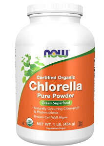 �y��e�ʂ�454�O�����zNOW Foods, USDA�F��I�[�K�j�b�N�N�������A�s���A�p�E�_�[�A454g�i1�p�E���h�j�O���[���X�[�p�[�t�[�h �h�{�⏕�H�i NOW Foods Supplements, Organic Chlorella Powder Chlorophyll, Beta-Carote