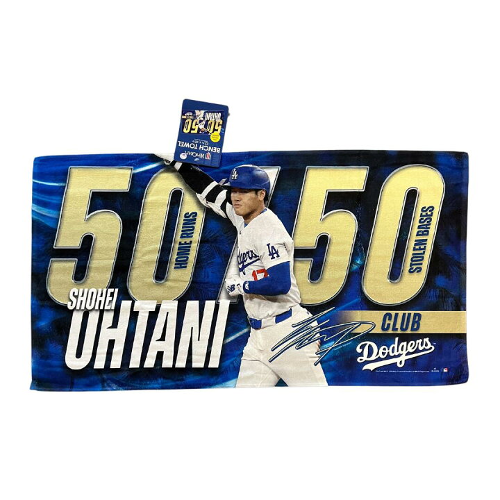 楽天市場】50/50記念 大谷翔平 ロサンゼルス・ドジャース ベンチ 