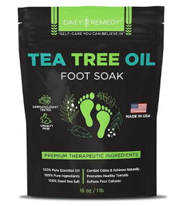 y2܃ZbgzyɂY݂̕ɁzeB[c[IC tbg\[N 450gx2 Tea Tree Oil Foot Soak with Epsom Salt 16 Ounces x2
