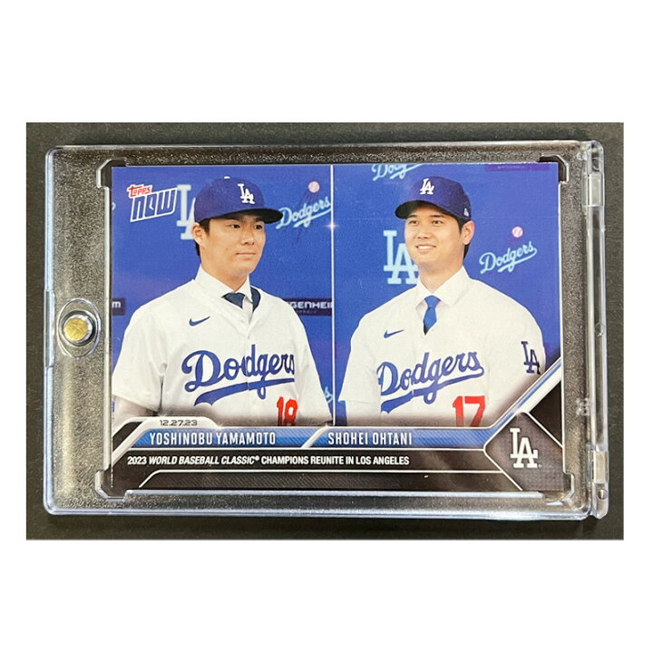 楽天市場】2023 MLB TOPPS NOW® Card ドジャース 大谷翔平&山本由伸 
