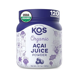 ylCATC[pE_[zKOS I[KjbNATC[W[XpE_[ - USDAFI[KjbNA0gAr[KAOet[ 120H KOS Organic Acai Juice Powder - USDA Certified Organic, 0Sugar, Veg