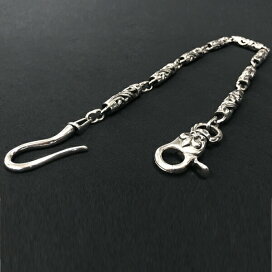 楽天市場】 ウォレットチェーン : シルバーアクセウルフマンBRS 