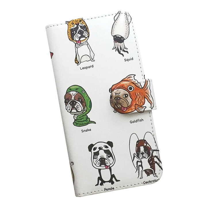 楽天市場 スマホケース 手帳型 全機種対応 プリントケース けいすけ かぶりもの パグ フレンチブルドッグ キャラクター カメ 金魚 パンダ キリン ヘビ あんこう ウルフムーン