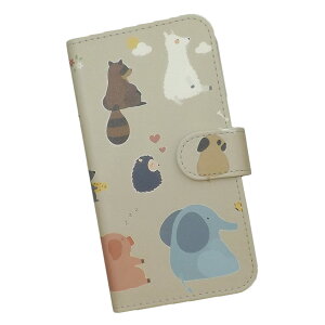 BASIO active SHG09/active2 SHG12/シンプルスマホ6/シンプルスマホ7 用 スマートフォンケース スマホ カバー スマホケース 手帳型 プリントケース おすわり アニマル ネコ たぬき きつね(594)