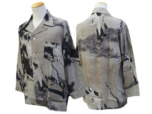 yBLACK SIGN/ubNTCz2025SSuThree Quarter Sleeve Night Hawaiian ShirthJyakuchu Itoh/X[NH[^[X[uiCgnCAVchɓ thv(BSSL-25111)(Langlitz Leathers/ObcU[